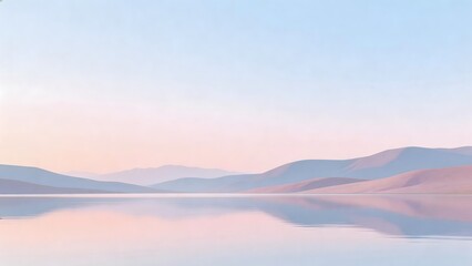 Obraz premium calm lake with mountain reflection