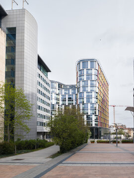 10 March 2026, Brussels, Belgium. Wilfried Martens Building (WIM) at Belliard Street, European Parliament area