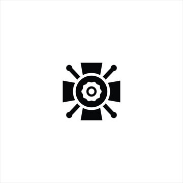 Abstract AI Core Icon, Neural Processing Technology Logo, Futuristic Symbol
