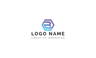 Fototapeta premium Hexagonal letter b tech logo design with hexagonal technology gradient