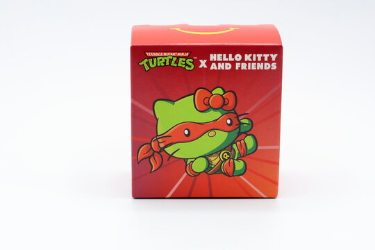 Hello kitty turtles box. Toy gift from McDonalds.