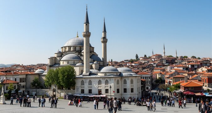 Gazi Mihal Mosque in Edirne City of Turkey
