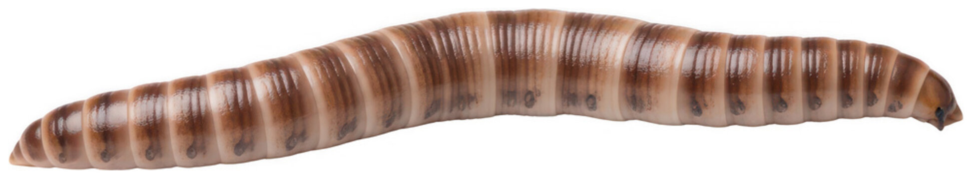 Brown mealworm png Segmented larva cutout Slimy worm png Long insect cutout Edible beetle png Organic superworm cutout Wild bait png Shiny grub cutout Crawling isolated transparent background image