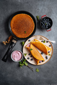 Stuffed pancakes or crepes