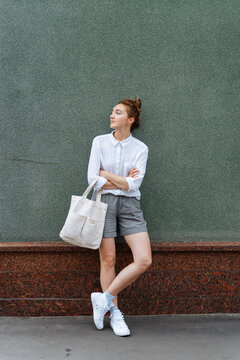 Young modern woman smiling 