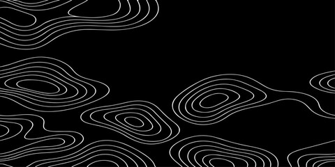 Fototapeta premium Minimalist topographic contour map abstract terrain pattern, modern vector style, elegant negative space.