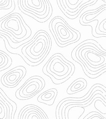 Fototapeta premium Minimalist topographic contour map abstract terrain pattern, modern vector style, elegant negative space.