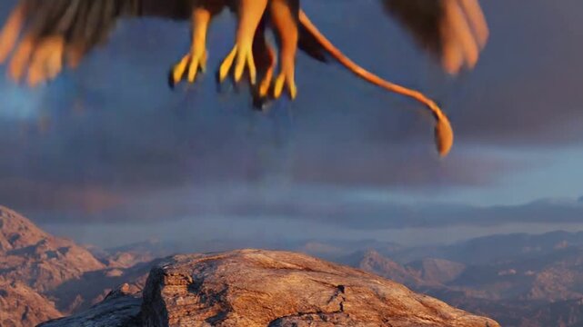 Griffin. Mythological animal.