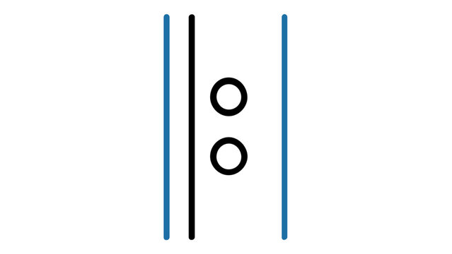 Minimalist fermata line vector icon illustration. Professional music notation symbol for pause, breath, or repeat. Scalable AI-generated flat design element for musical scores and apps.