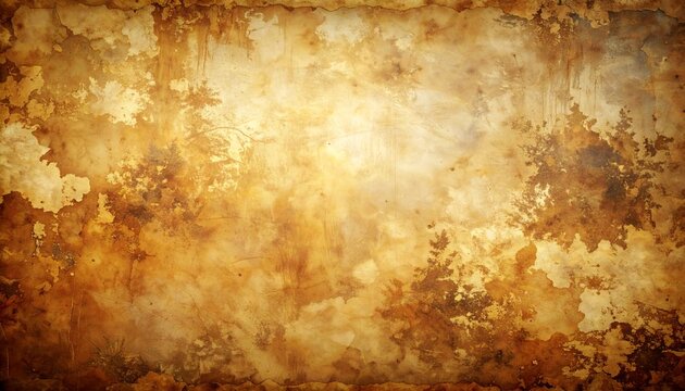 Vintage Retro Aged Paper Grunge Texture Sepia Brown Antique Background
