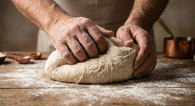 realizando la mejor masa para un pan saludable