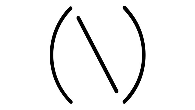 Minimalist Mathematical Null Set Symbol Vector Icon, Flat Line Illustration of Empty Set Sign, Scalable AI-Generated Graphic for Educational and Scientific Projects, Clean Design Element
