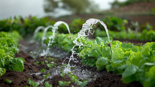 Agricultural irrigation techniques and water conservation practices in farming
