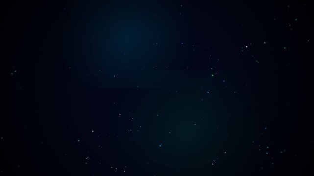 Starfield, dark blue-green background with scattered stars and constellations, space or night sky context, symbolizing vastness, mystery, and exploration.