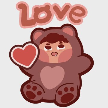 teddy bear with heart 🧸❤️ Bubu Bear 
