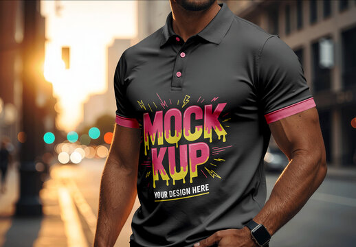 Polo Urban Street Mockup