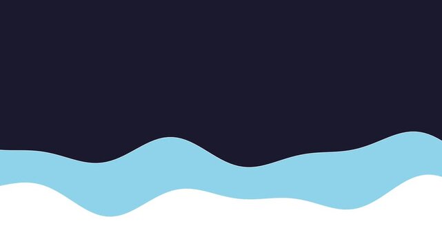 Wave Line Light Blue 2Lines Slow Up C - Animated Background Loop
