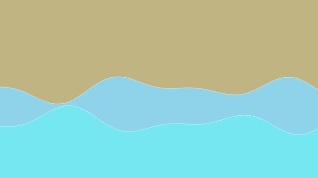 107 Wave Line Light Blue 2Lines Fast A - Animated Background Loop