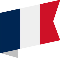 Naklejka premium france flag