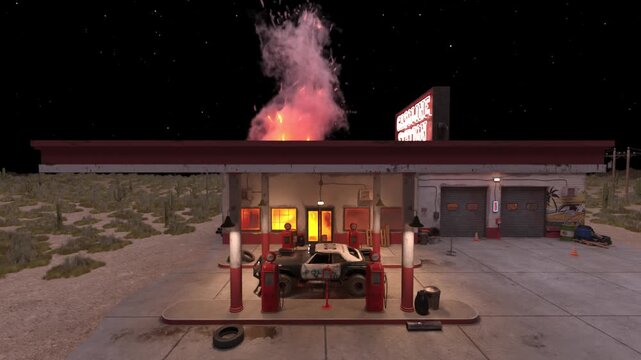 パトカー　3DCGレンダリング