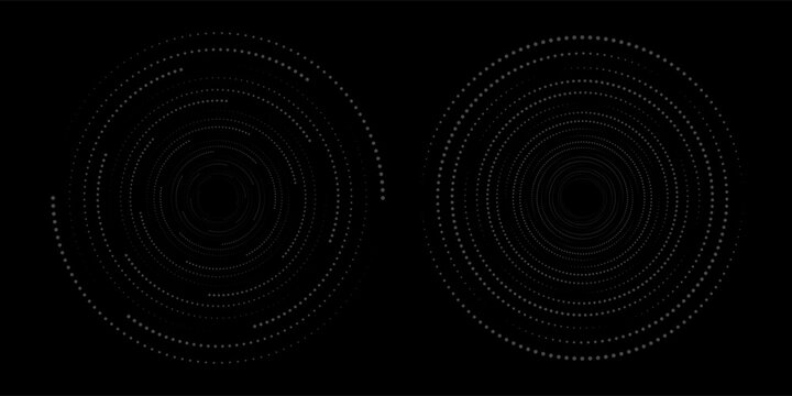 Twisted with white color lines as dynamic abstract vector background or logo or icon. abstract spiral circle dot spiral
