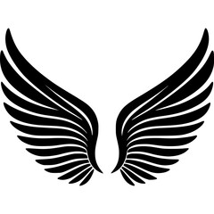 Fototapeta premium Angel Wings Vector Icon