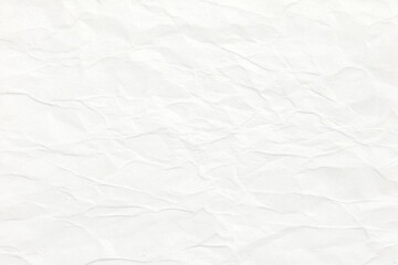 Naklejka premium Clean white crumpled paper background for creative projects