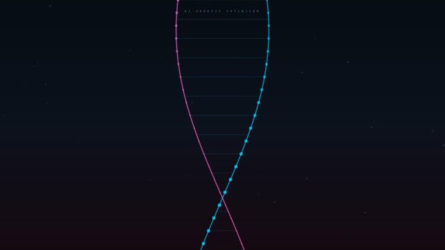 A sophisticated visual representation of AI Workflow Optimization manifesting through undulating neon data streams that intertwine elegantly to symbolize the synergy of complex algorithmic processing