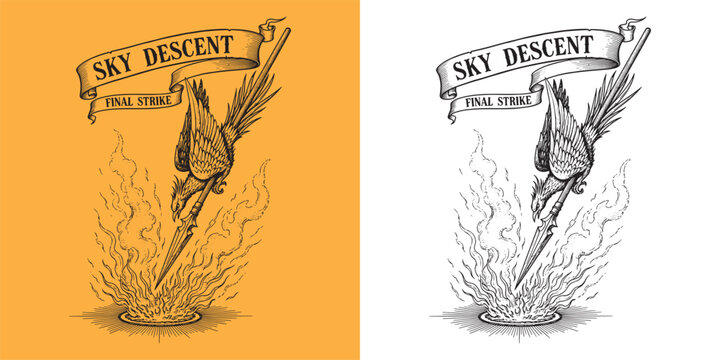 Sky Descent Final Strike Phoenix Spear Illustration
