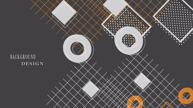 Grey color squares with lines background
