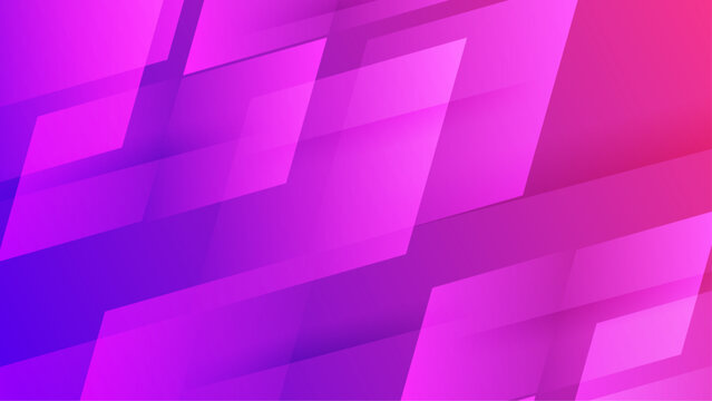 Dynamic magenta and purple abstract background featuring sharp geometric parallelograms and neon glow