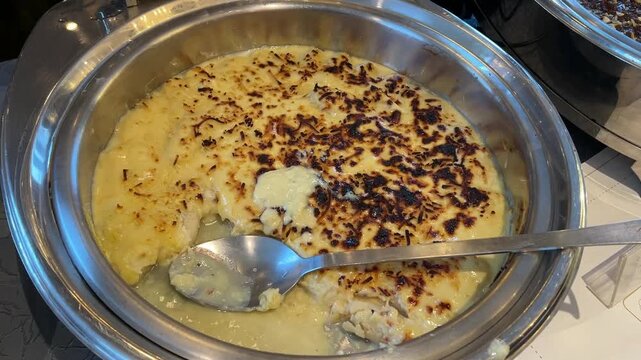 Fried Ras Malai served at an Indian celebration is a unique variation of the classic milk-based dessert popular in Kolkata&rsquo;s professional catering scene.