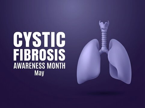 Cystic fibrosis awareness month campaign a visual representation of lung health and disease awareness in may
