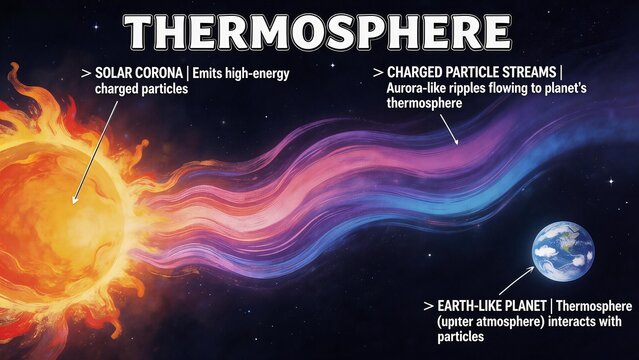 Thermosphere Solar Corona and Earth