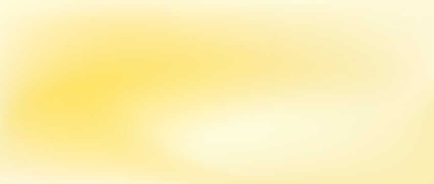 Butter yellow gradient background. Smooth soft cream blur texture backdrop. Pale pastel yellow flowing liquid effect wallpaper for banner, flyer, presentation, poster. Vector abstract universal cover
