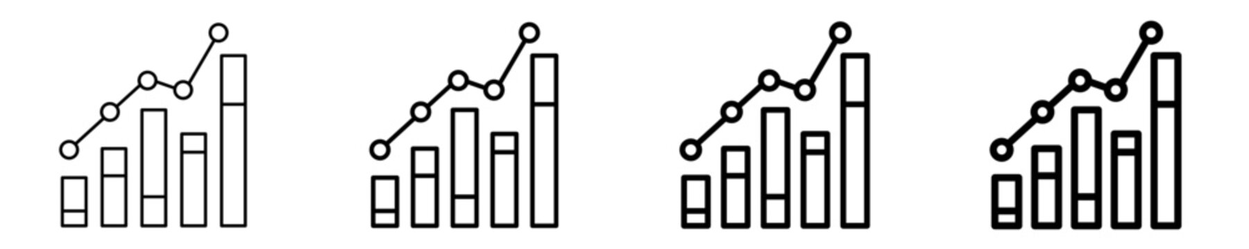 Target Vs Actual  Icon Set Different Style Collection