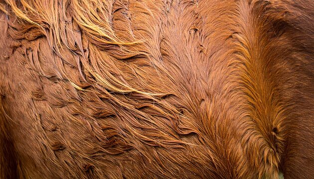 Close-up of a Horses Coat - Texture and Detail.