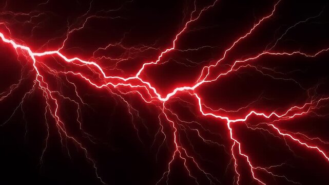A powerful lightning bolt flashing across the night sky during a storm