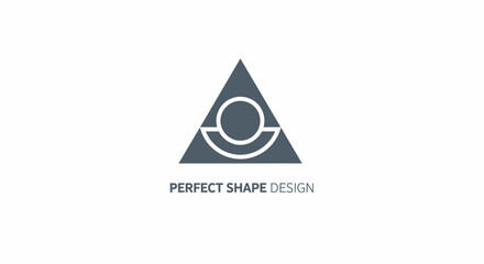 Fototapeta premium Triangle Shape Design Logo Template.