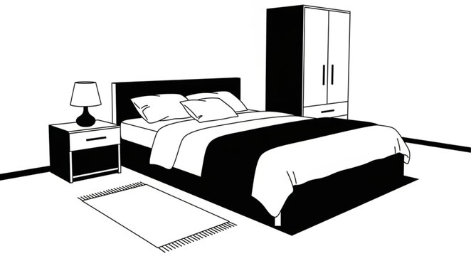 modern bedroom interior