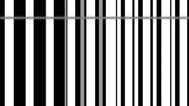 Close up of barcode scanner lines.