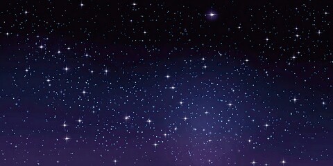 Fototapeta premium Night Sky Full of Stars Shining in the Dark Space