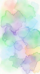 Obraz premium Abstract Watercolor Painting with Pastel Colors and Soft Blends.