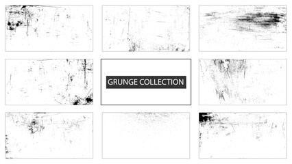 Obraz premium Set of eight subtle noise and grain backgrounds for overlay use