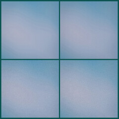 Fototapeta premium Cool-toned frosted glass squares arranged in a clean grid evoke a crisp, minimal mood, perfect for tech branding, app interfaces, and modern presentation templates.