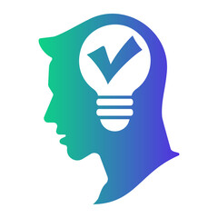 Fototapeta premium decision Gradient icon