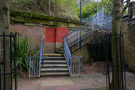Stairs near Tunbridge Wells station in Kent