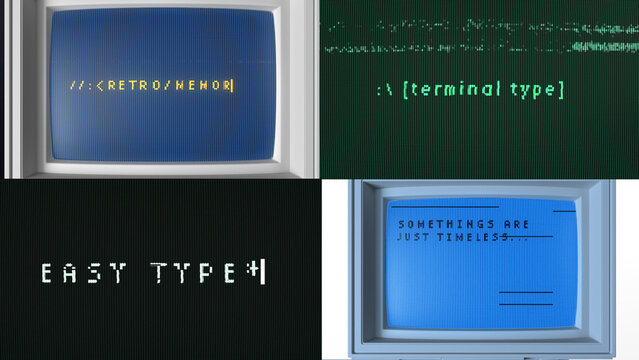 Retro Computer Terminal Type