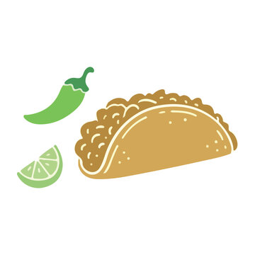 Cinco de mayo flat color  Illustration vector Cinco de mayo elements vector  Illustration 