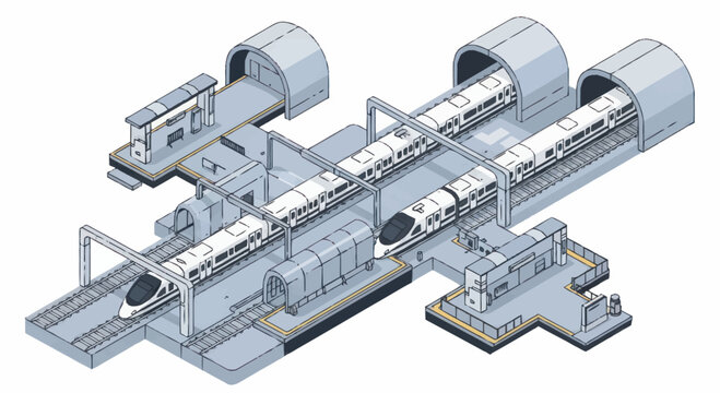 Industrial conveyor belt system machinery.